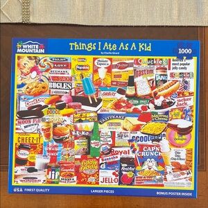 White Mountain 'Things I Ate As A Kid' Puzzle - Multicolor